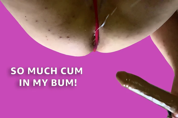 BubbleButt45: Смотри, как я работаю 5 порций спермы из себя