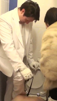 Nasty Couple Is Having Fun with Their Slave