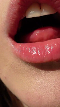 My Lips and Tongue Closeup