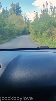 Picked up a Big-cocked Femboy in a Skirt on the Road and Fucked Him Bareback.