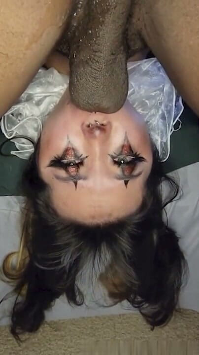 Petite creampie Asian Cumdump sluts: Messy Halloween Clown Sloppy BBC - Cum on Clown Makeup