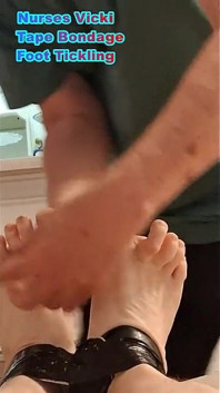 BBW Nurse Vicki Is Bond and Has Foot Tickling Part 1