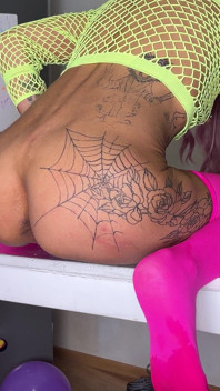 Anal Party with Balloons for a Tattooed MILF