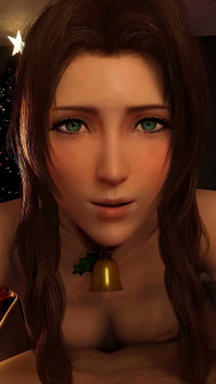 Aerith Xmas POV Cowgirl Ride - Final Fantasy 7 3D Animation
