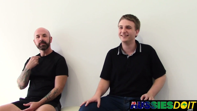 AussiesDoIt: Tattooed Aussie Jaxon Anally Fucks Wyatt Wet Ass