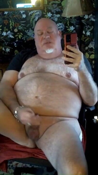Bear Jerks! Jerking to a Hot Video From a Fan!