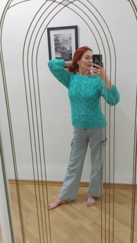 I Knitted Myself a Top and a Sweater, Bragging 3