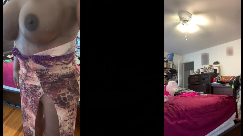 Deanna Doll: Gagica neagră Danae se dezbracă, dansează goală, își freacă pizda și își expune...