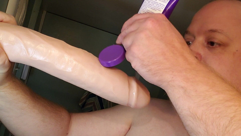 Charlieboy69: Deepthroat dildo besar 14 inci pt 4