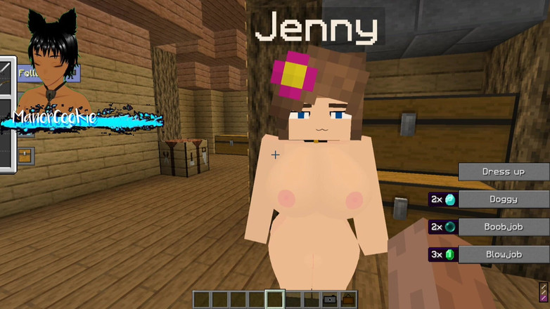 Manor Cookie: Minecraft Jenny Mod Fapcraft Různé sexuální animace pro Jenny