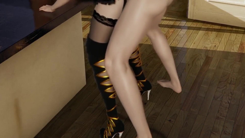 Wraith ward: Дівчину трахають на кухонній стільниці