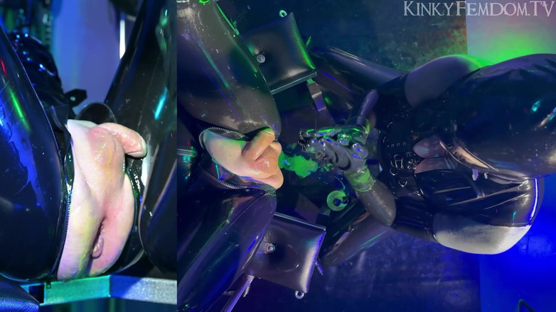 KinkyFemdomTV: Lunatika si majikan dobel fisting pakai karet ukuran 1080p