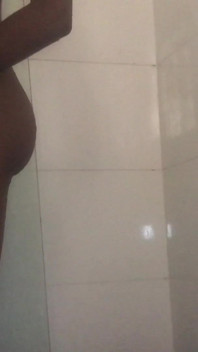 Watch as Ebony Teen Goddess Takes Shower After Fucked by BBC Soapy Shower