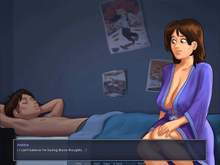 Cartoon Play: Summertime saga part 88 - stepommy taste my big cock while rest