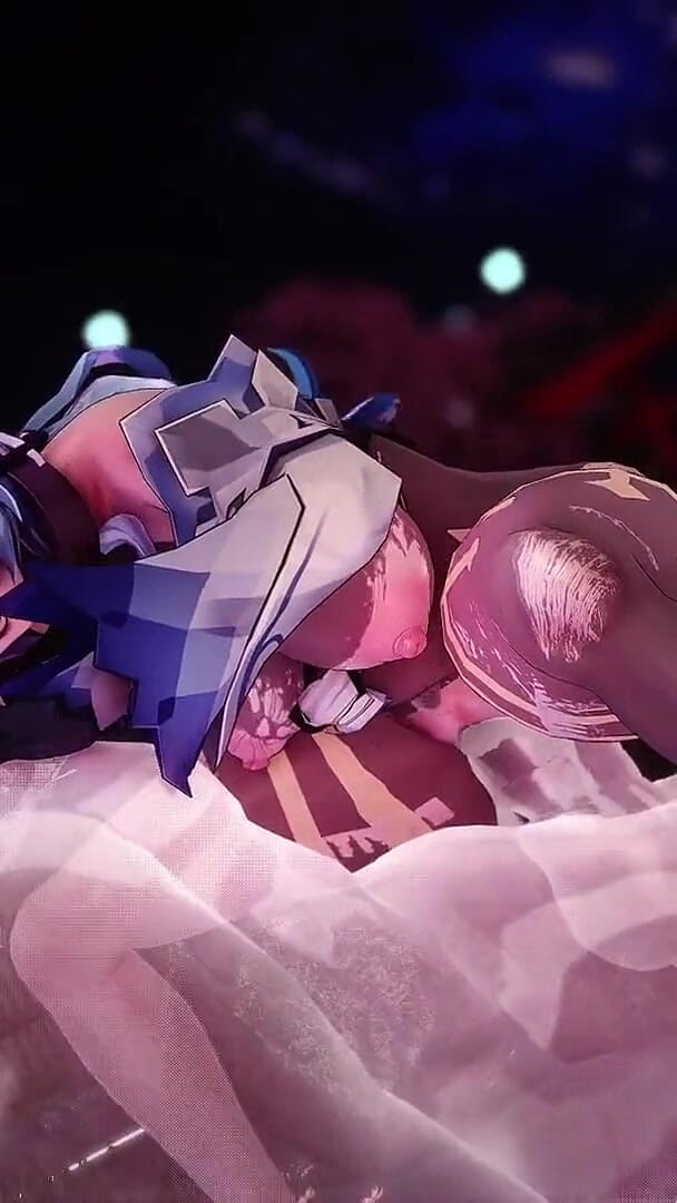 NSFWOtaku: 原神 - 温泉モンスター セックス 欲求不満な甘雨 - 3D変態アニメーション
