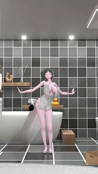 St. Louis danza del bagno hentai tell me song azur lane mmd 3d capelli verdi morbidi edit Smixix