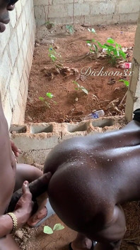 Digging Ebony Bussy in an Uncompletable Building