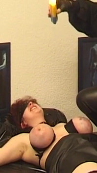 Blindfolded Redhead MILF Bound for Crop Play