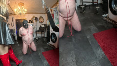 Queen_of_BDSM: Deine Hoden Müssen Leid Ertragen Für Deine Herrin!