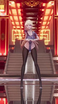 [mmd] Marionette erotische uniform, schwarze strümpfe