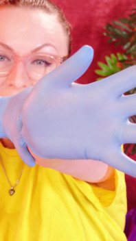 Asmr Video with Medical Nitrile Gloves