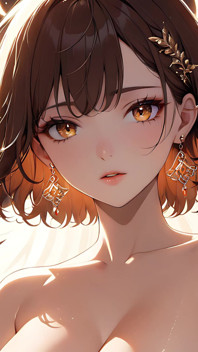 Ember kiss: una bellissima giovane donna illuminata da una piccola fiamma