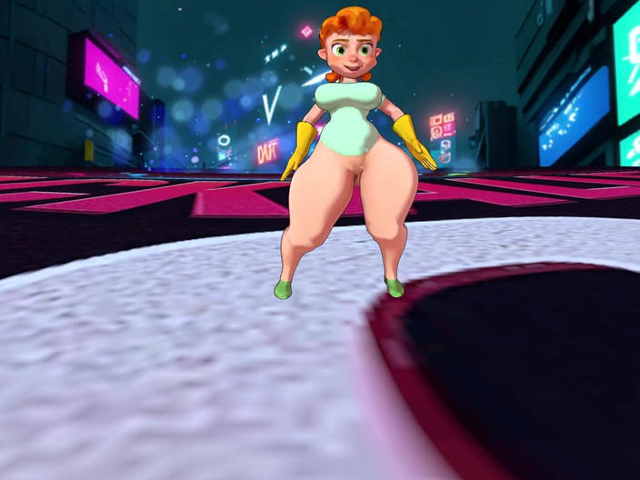 VR-Backalleytoonz: 大きなお尻の熟女が彼女のファットのお尻をトゥワークする