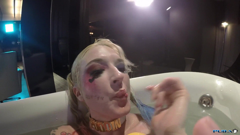Leya Falcon: Harley Quinn Puts Showerhead in Her Ass