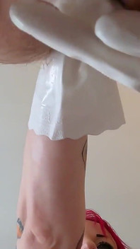 Zbliżenie rękawicz anal Fisting