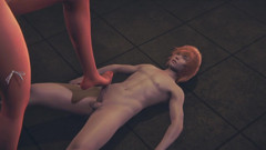 Yaoi Femboy - Sissy Nobu Footjob