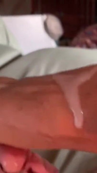 MILF Granny Rubs Cum All Over Her Feet
