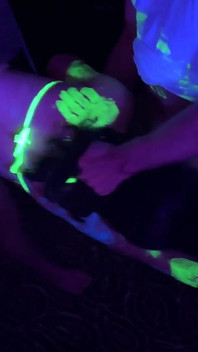 Full Video - Glow Party! Bukkake Gangbang for Cum-hungry Slut - Cliff Media Productions