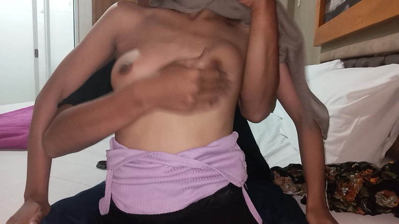 BoundDesires: Hijab menina soft boobs squeeze &amp;wet boquete pov sem rosto