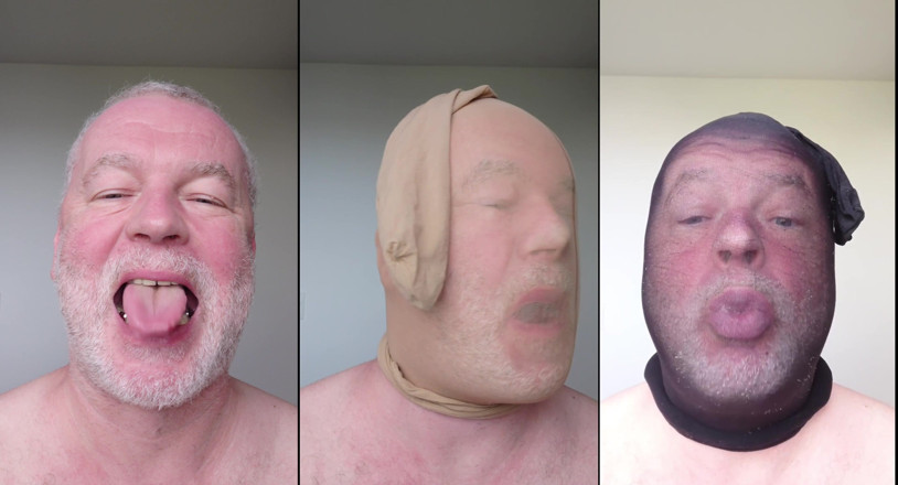 NylonFace: Colaj selfie cu măști făcute din ciorapi