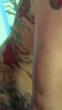 Sexy tattooed chick picked up and smashed in her pussy