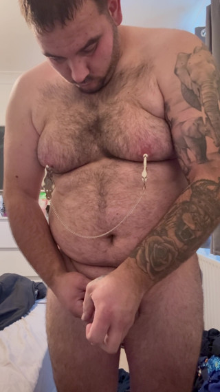 Shaun Cbt: Heavy Cock Bondage with Nipple Clamps