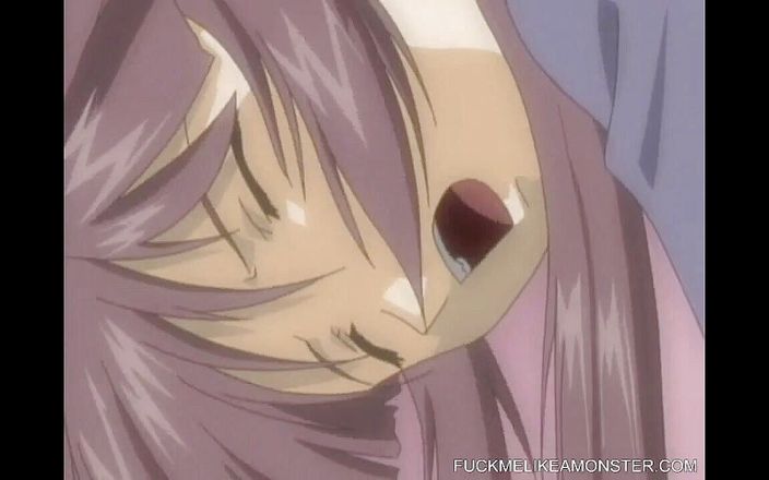 Fuck Me Like a Monster: Hentai çizgi film romantik çift sert seks yapıyor