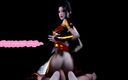 Soi Hentai: La bella guerriera fa un sesso a tre- animazione 3d v568