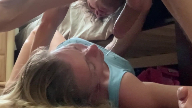 Farmers Wifey: Balls Deep Throat Pie Gagging Slave