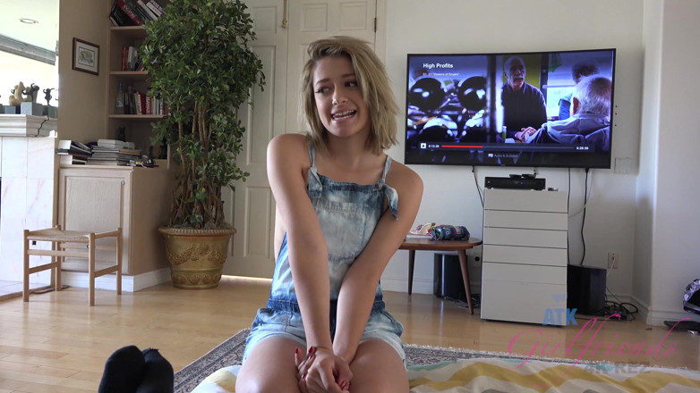 ATK Fans (Girlfriends): Cute blone teen gives him nice footjob