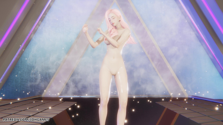 3D-Hentai Games: [mmd] hyolyn - wait seraphine 性感脱衣舞英雄联盟成人动漫
