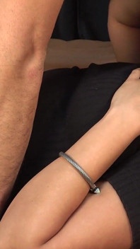 Great Blowjob and Handjob with Cum on Tits. What a Happy Place Below Is Him... Full Video.