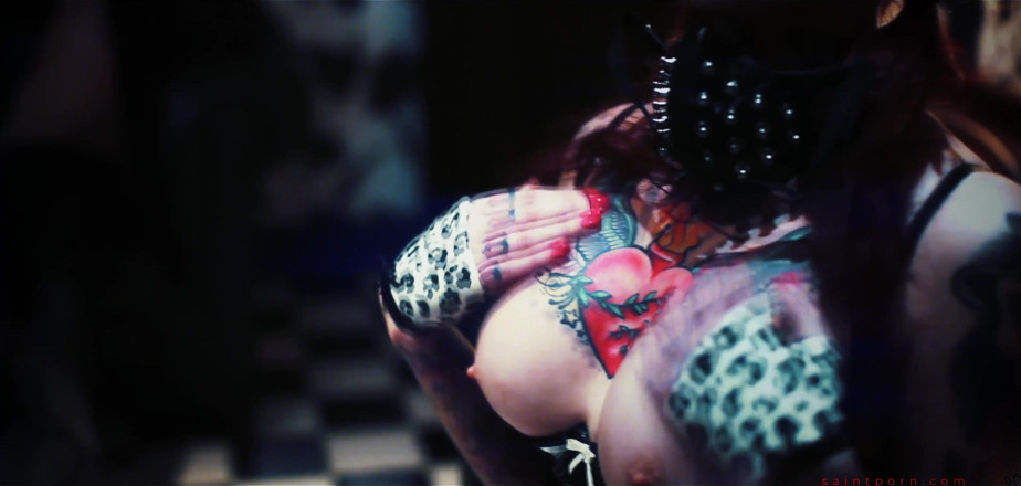 SaintPorn: Tallulah Tease Takes a Load on Her Tattoo