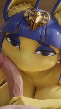 Ankha Animal Crossing Hoạt hình Hậu môn thổi kèn Footjob