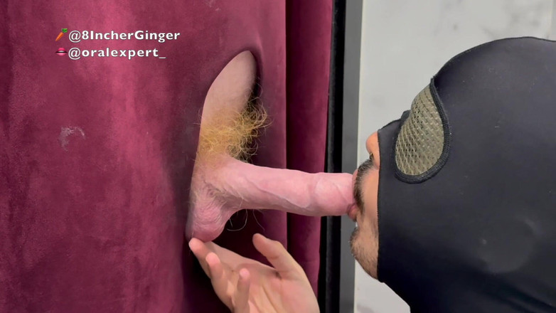 8IncherGinger: Ginger Guy at the Gloryhole Part 1
