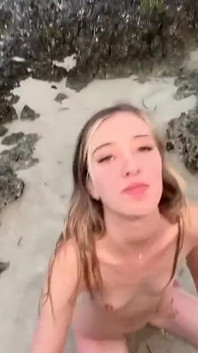 POV Cute Teen Fucks You on Tropical Beach