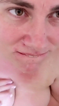 Chubby Redhead Gets Pissed in Her Mouth Swallowing It