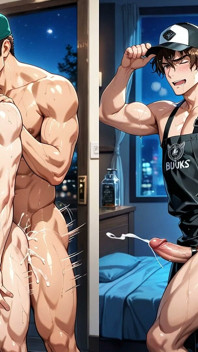 若い男性のアナルファックの精液