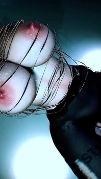 Dicke möpse, das göttin-modell aus dem cyberspace - 3D-animation hentai
