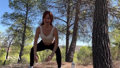 Lissa Brown: A Little Guy Cums in My Mouth Outdoors - Watching- Spandex-pov